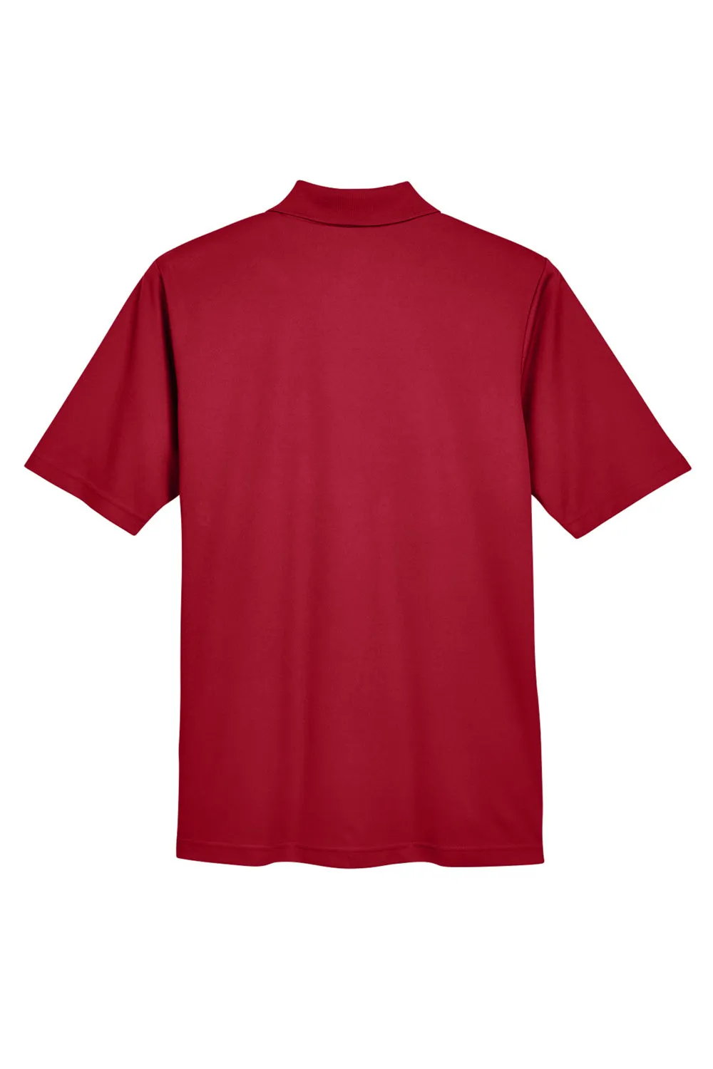 Core 365 Mens Origin Performance Moisture Wicking Short Sleeve Polo Shirt w/ Pocket - Classic Red