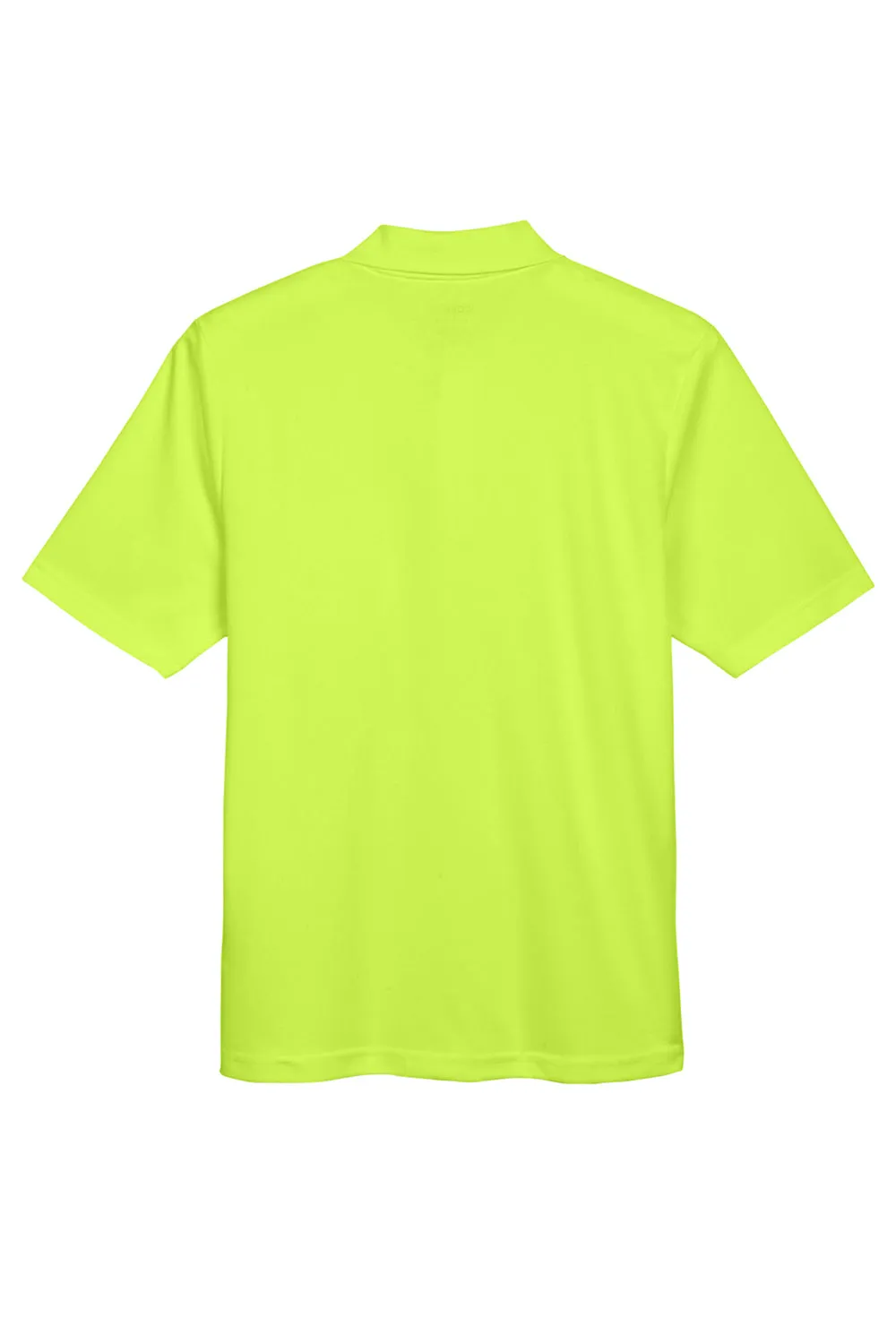 Core 365 Mens Origin Performance Moisture Wicking Short Sleeve Polo Shirt w/ Pocket - Safety Yellow
