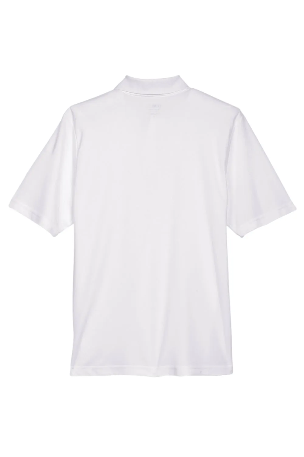 Core 365 Mens Origin Performance Moisture Wicking Short Sleeve Polo Shirt - White