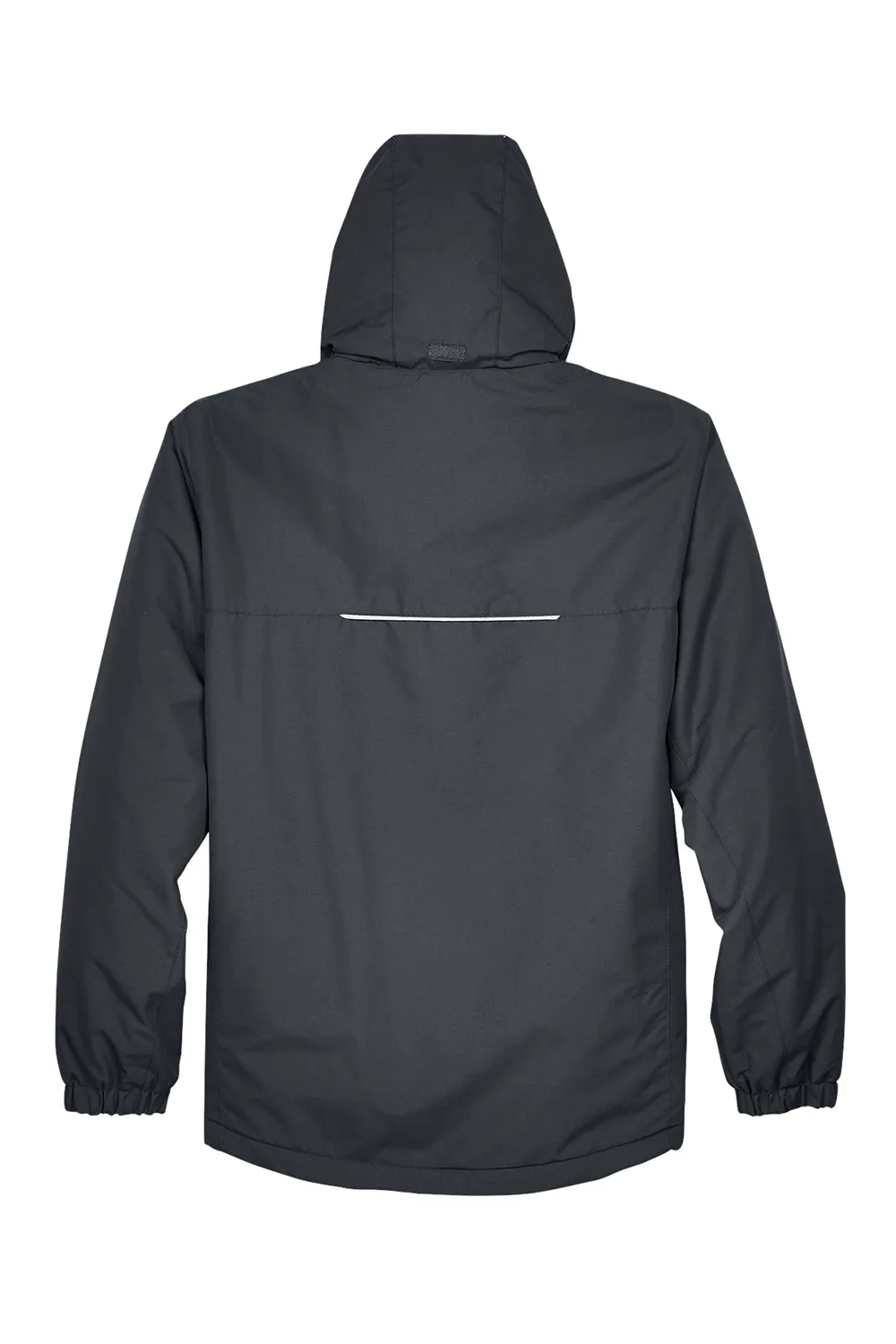 Core 365 Mens Profile Water Resistant Full Zip Hooded Jacket - Carbon Grey