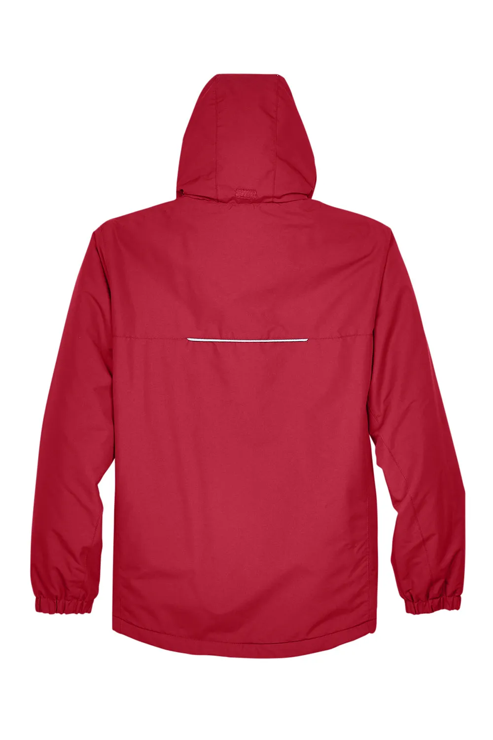 Core 365 Mens Profile Water Resistant Full Zip Hooded Jacket - Classic Red