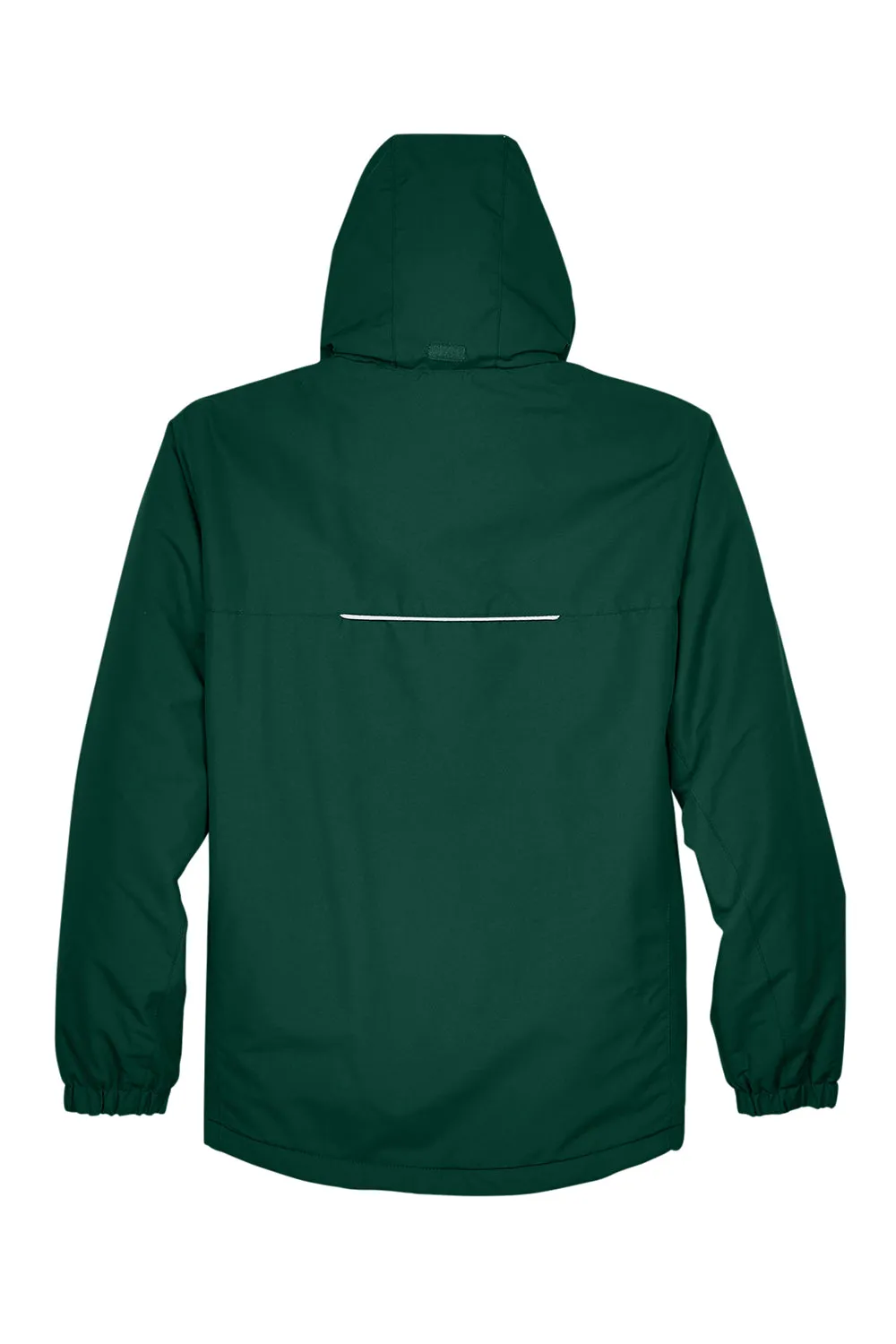 Core 365 Mens Profile Water Resistant Full Zip Hooded Jacket - Forest Green