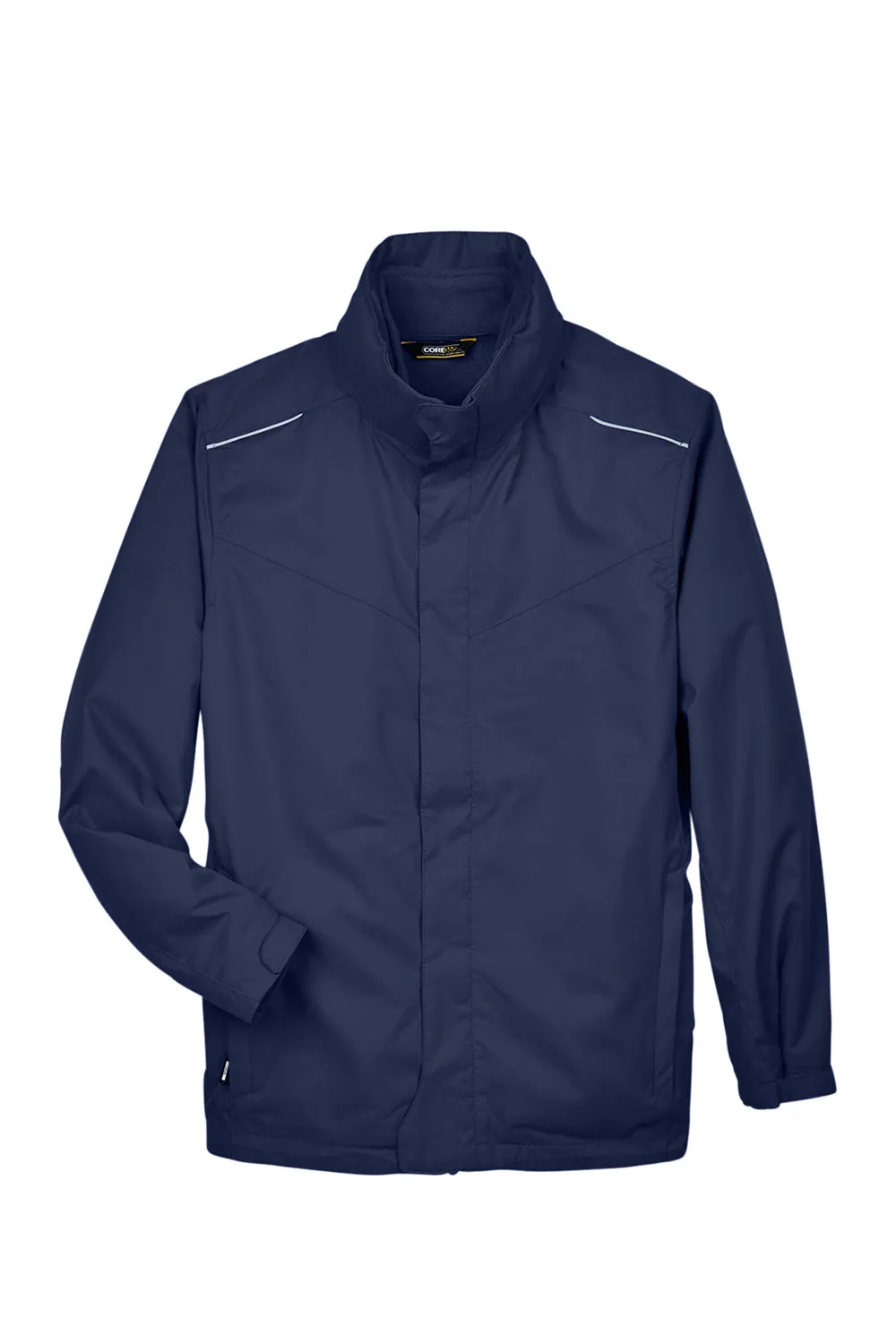 Core 365 Mens Region 3-in-1 Water Resistant Full Zip Hooded Jacket - Classic Navy Blue