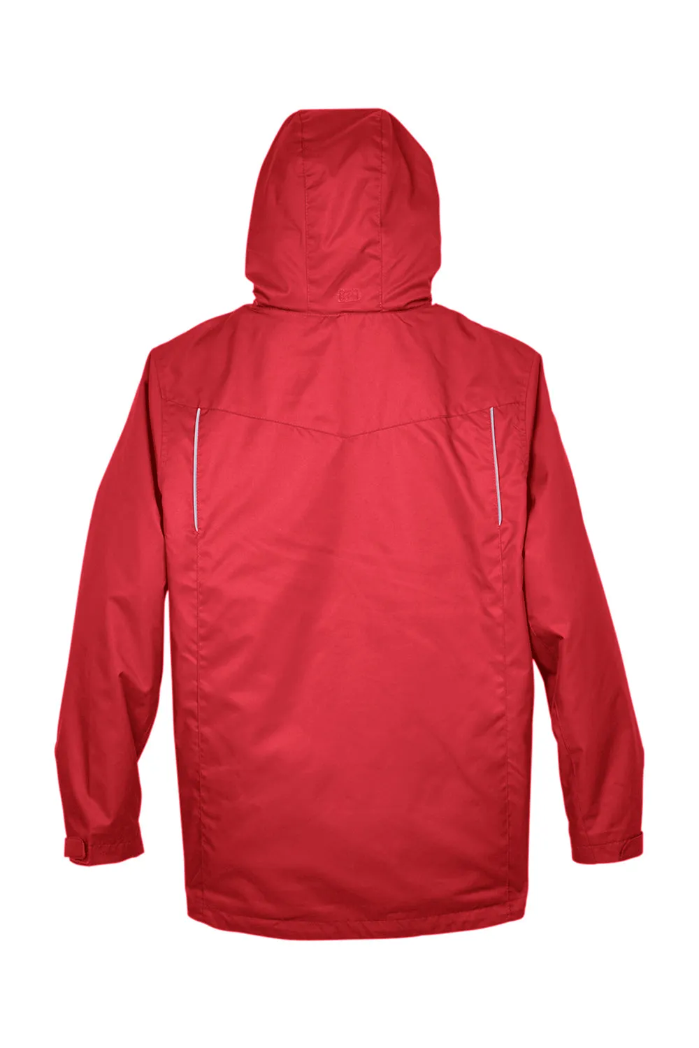 Core 365 Mens Region 3-in-1 Water Resistant Full Zip Hooded Jacket - Classic Red - Closeout