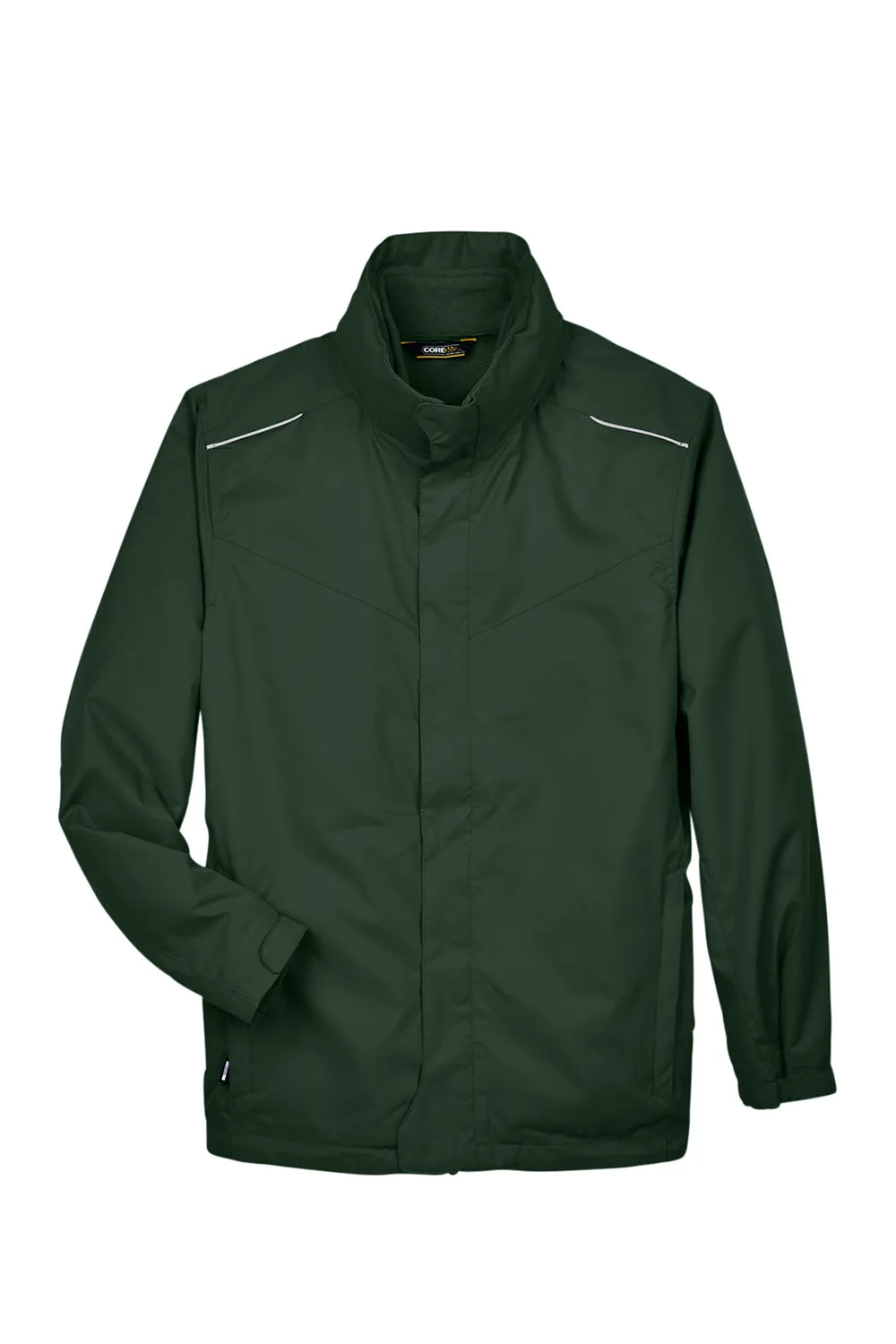 Core 365 Mens Region 3-in-1 Water Resistant Full Zip Hooded Jacket - Forest Green