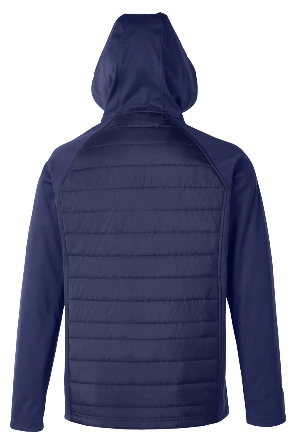 Core 365 Mens Techno Lite Hybrid Windproof & Waterproof Full Zip Hooded Jacket - Classic Navy Blue