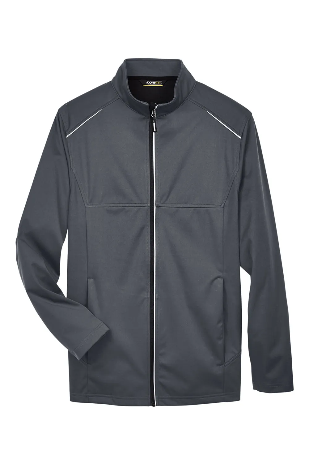 Core 365 Mens Techno Lite Water Resistant Full Zip Jacket - Carbon Grey