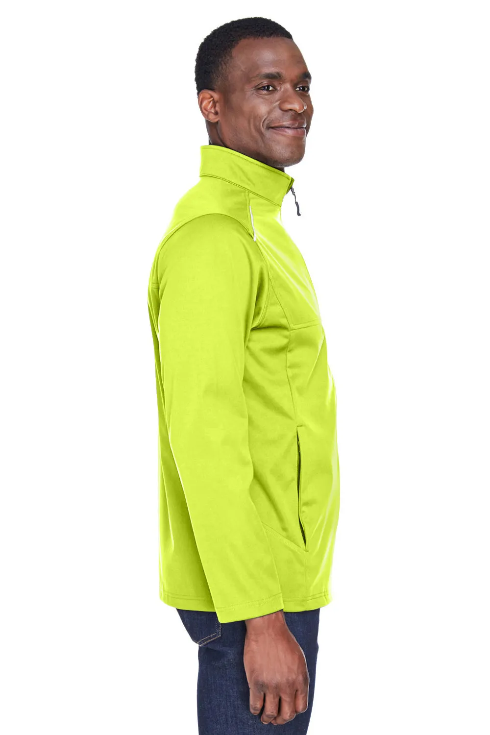 Core 365 Mens Techno Lite Water Resistant Full Zip Jacket - Safety Yellow