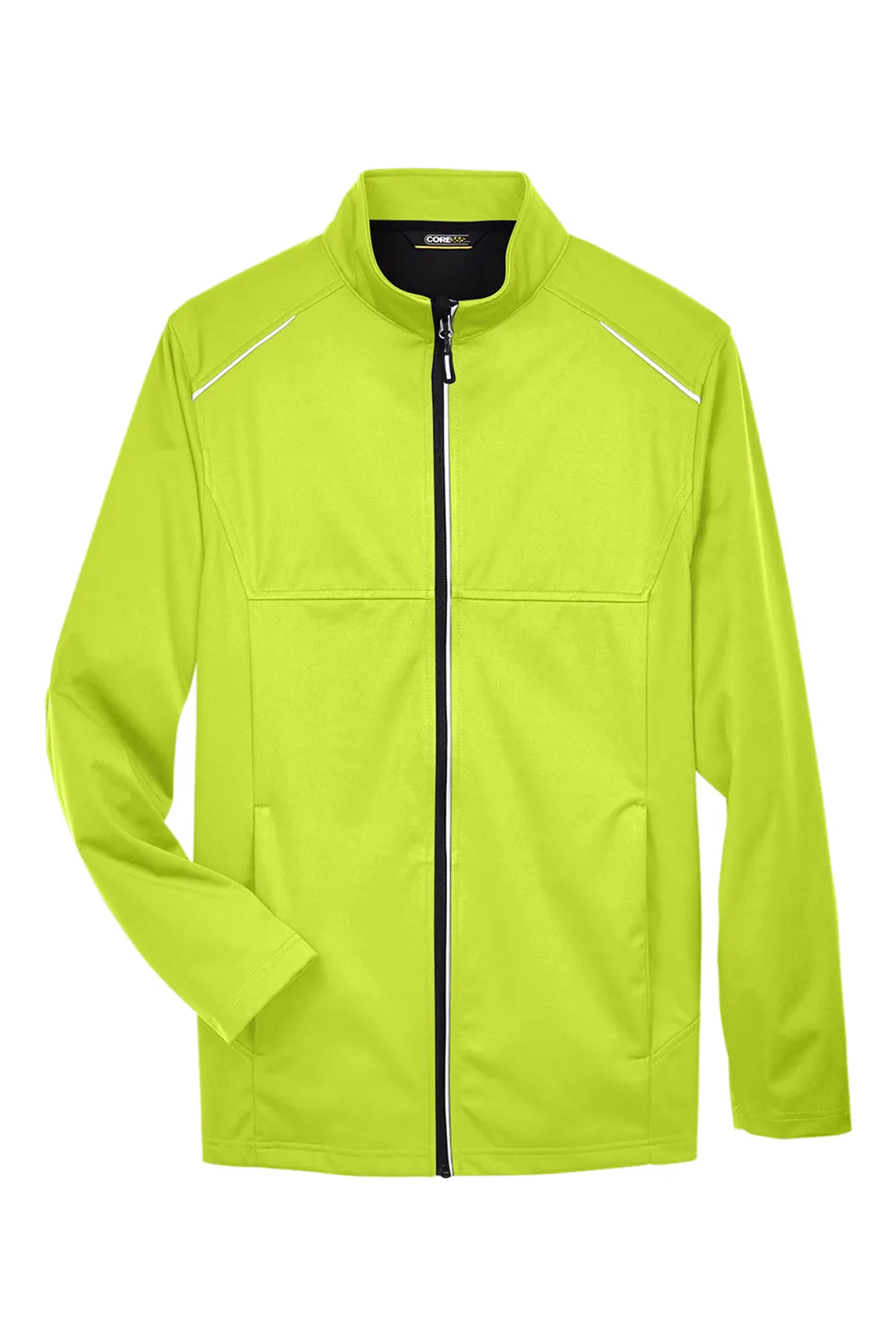 Core 365 Mens Techno Lite Water Resistant Full Zip Jacket - Safety Yellow