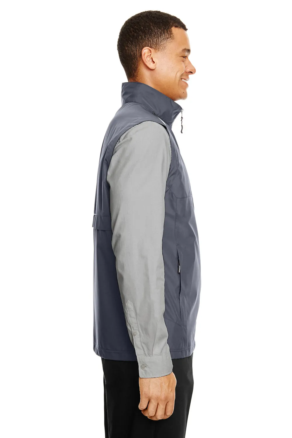 Core 365 Mens Techno Lite Water Resistant Full Zip Vest - Carbon Grey