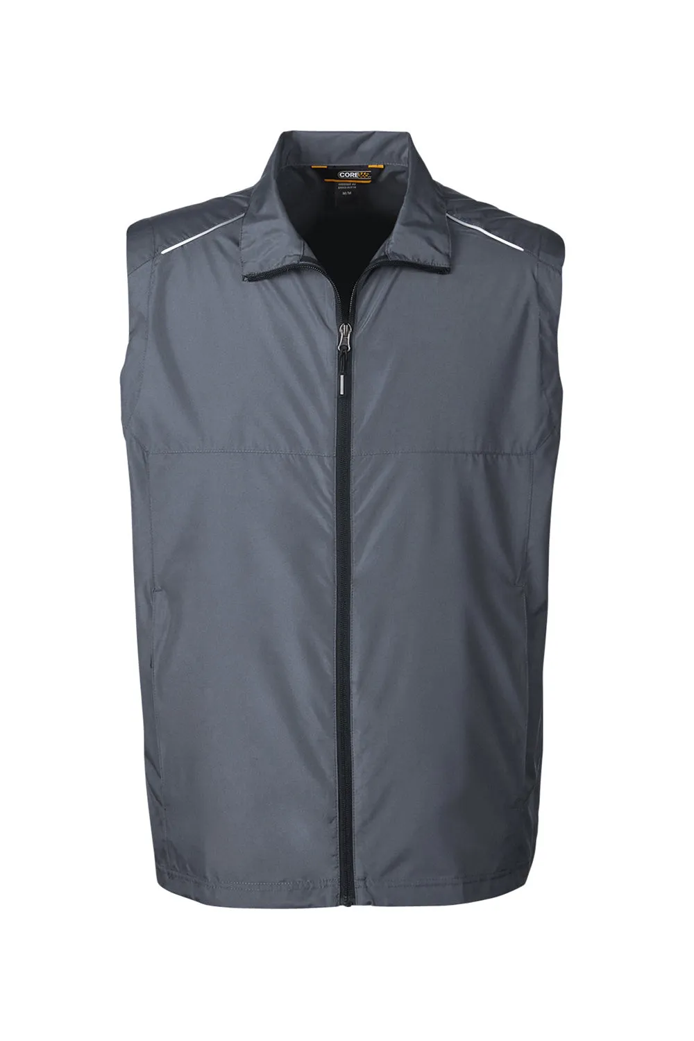 Core 365 Mens Techno Lite Water Resistant Full Zip Vest - Carbon Grey