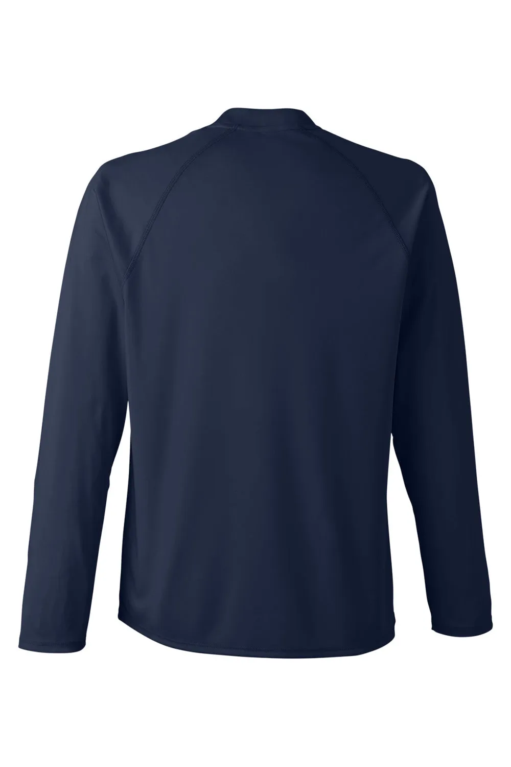 Core 365 Mens Ultra MVP Raglan Moisture Wicking Long Sleeve Crewneck T-Shirt - Classic Navy Blue