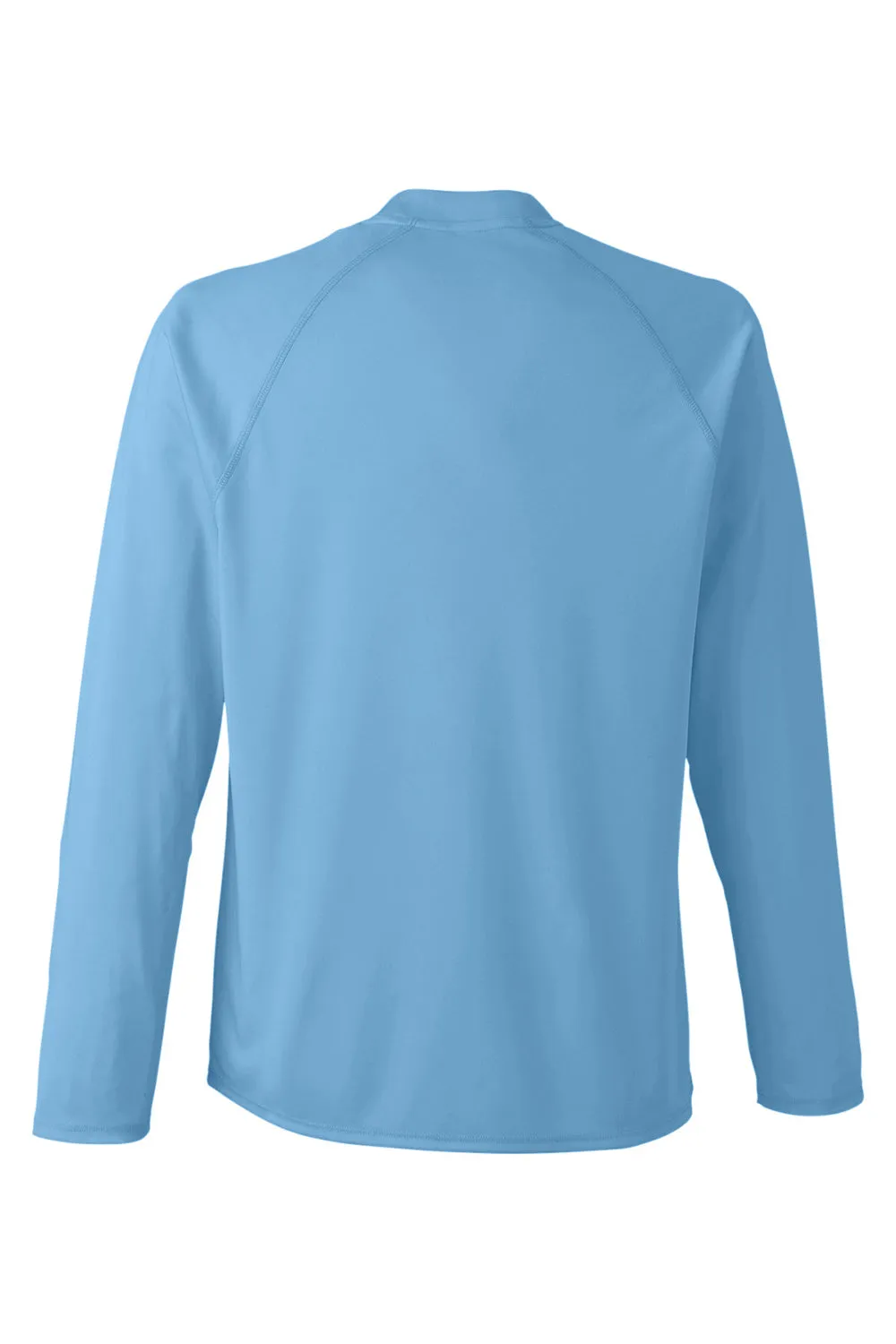 Core 365 Mens Ultra MVP Raglan Moisture Wicking Long Sleeve Crewneck T-Shirt - Columbia Blue