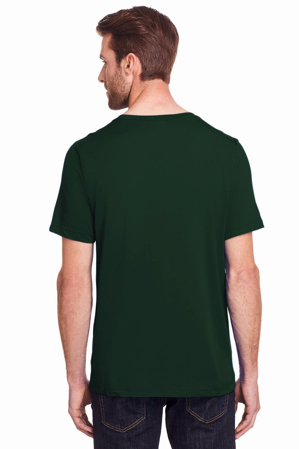 Core 365 Mens Fusion ChromaSoft Performance Moisture Wicking Short Sleeve Crewneck T-Shirt - Forest Green
