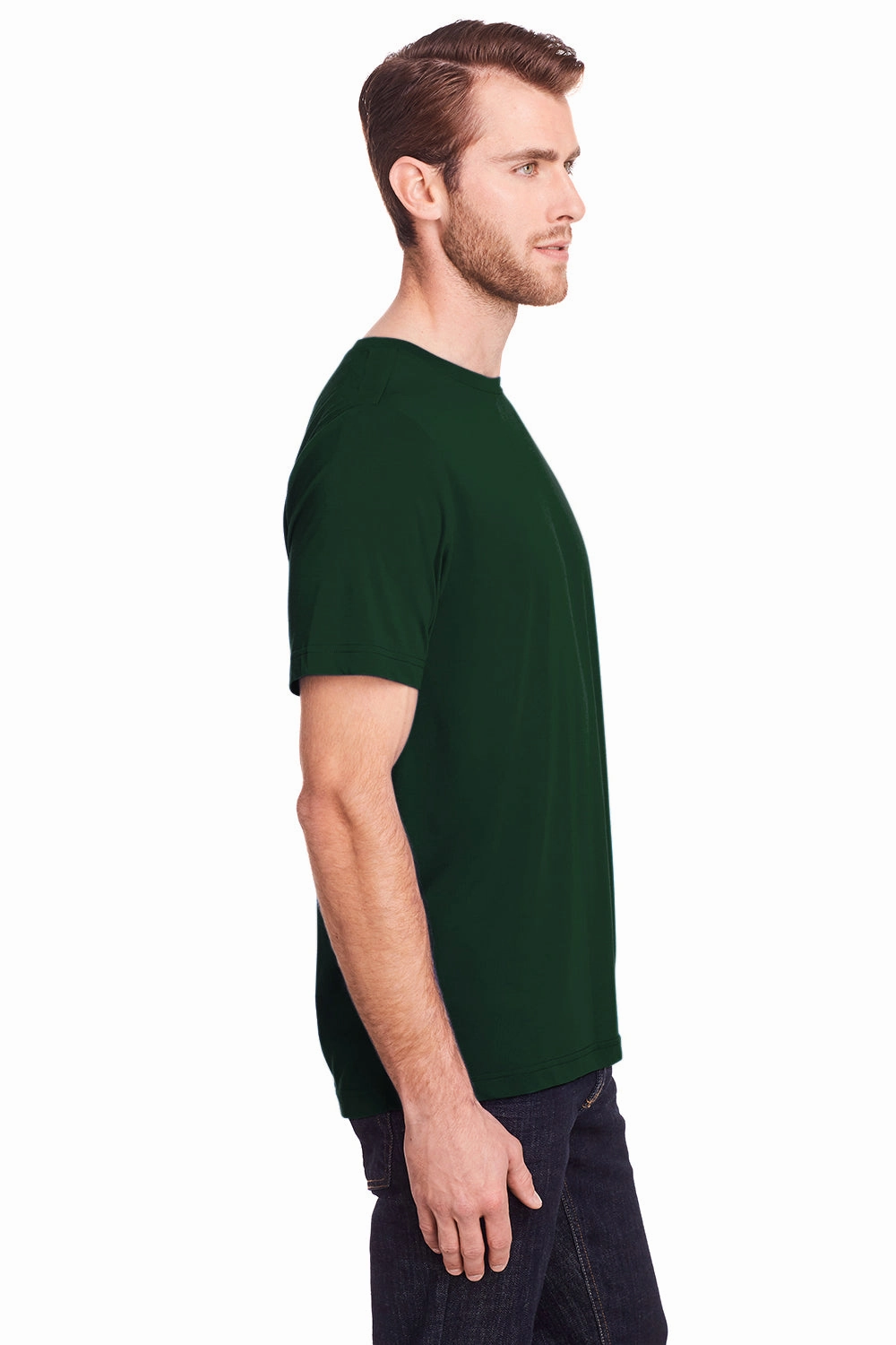 Core 365 Mens Fusion ChromaSoft Performance Moisture Wicking Short Sleeve Crewneck T-Shirt - Forest Green