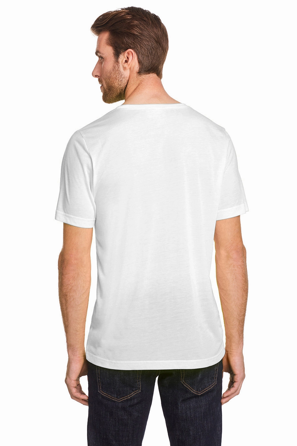 Core 365 Mens Fusion ChromaSoft Performance Moisture Wicking Short Sleeve Crewneck T-Shirt - White
