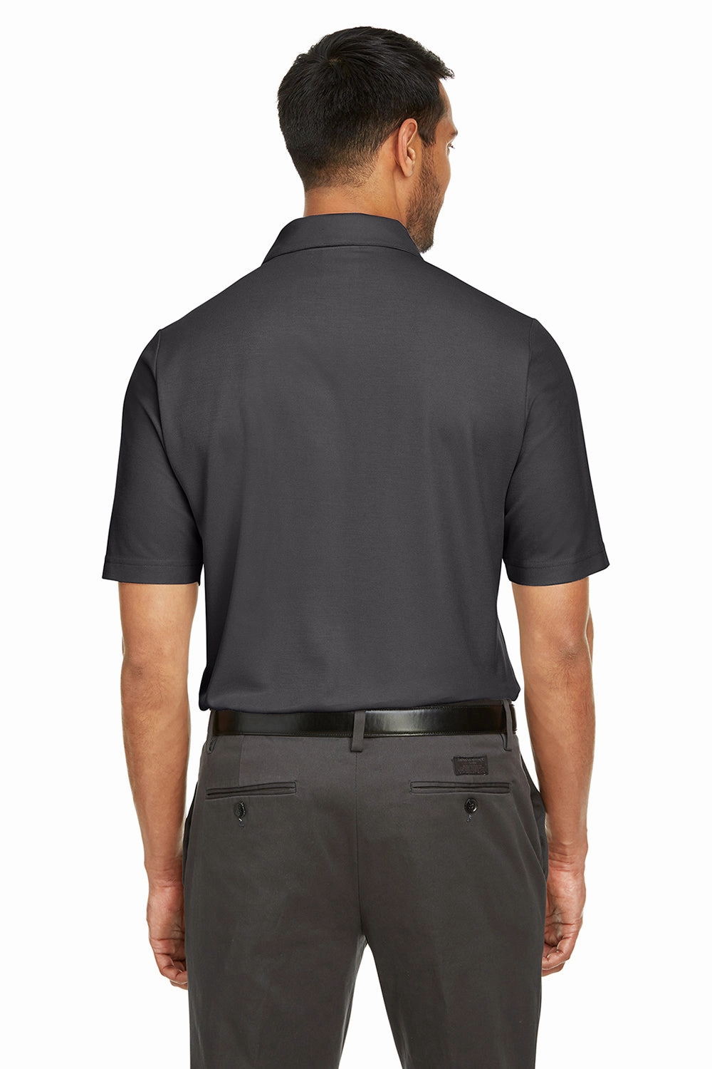 Core 365 Mens Fusion ChromaSoft Performance Moisture Wicking Short Sleeve Polo Shirt - Carbon Grey