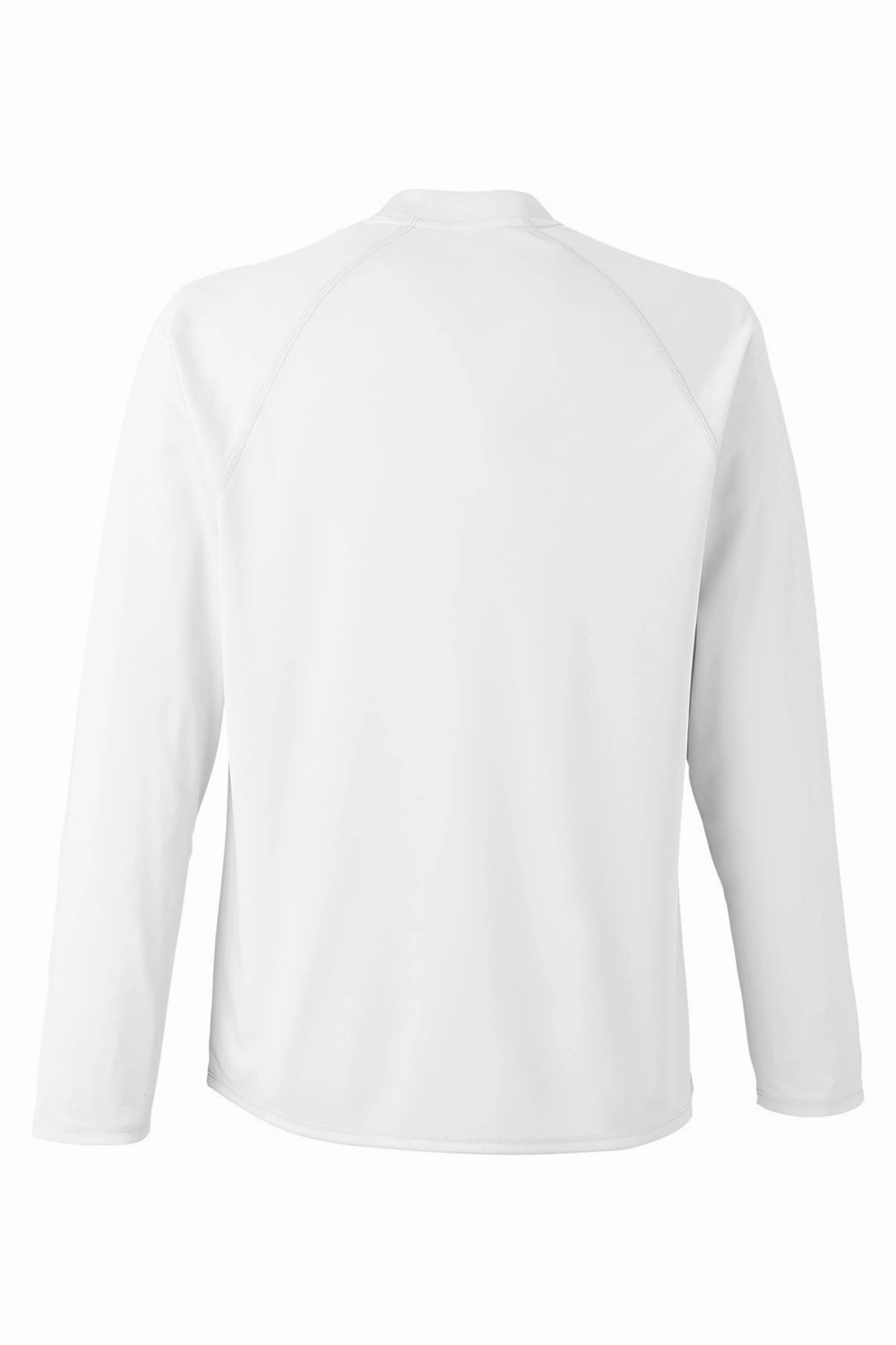 Core 365 Mens Ultra MVP Raglan Moisture Wicking Long Sleeve Crewneck T-Shirt - White