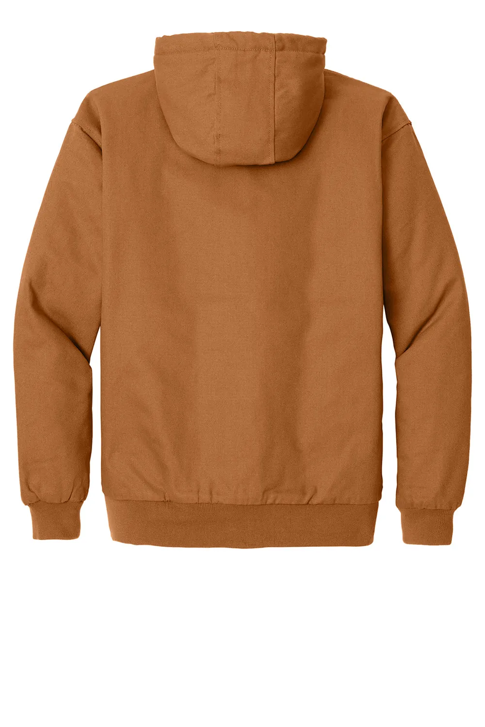 CornerStone Mens Duck Cloth Full Zip Hooded Jacket - Duck Brown