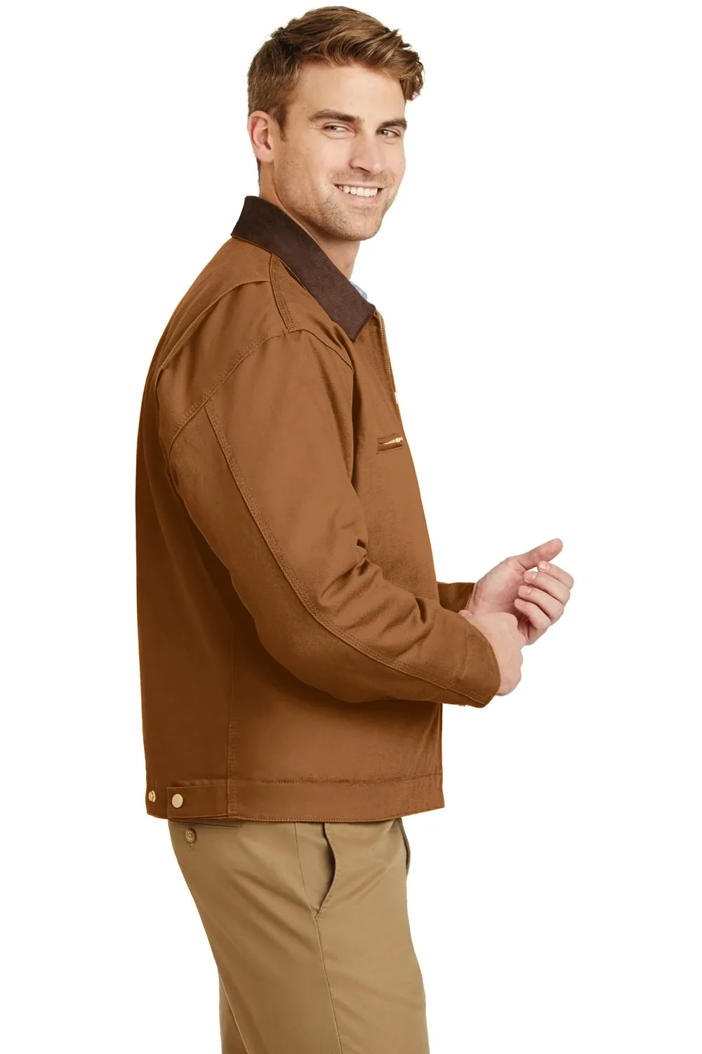 CornerStone Mens Duck Cloth Full Zip Jacket - Duck Brown
