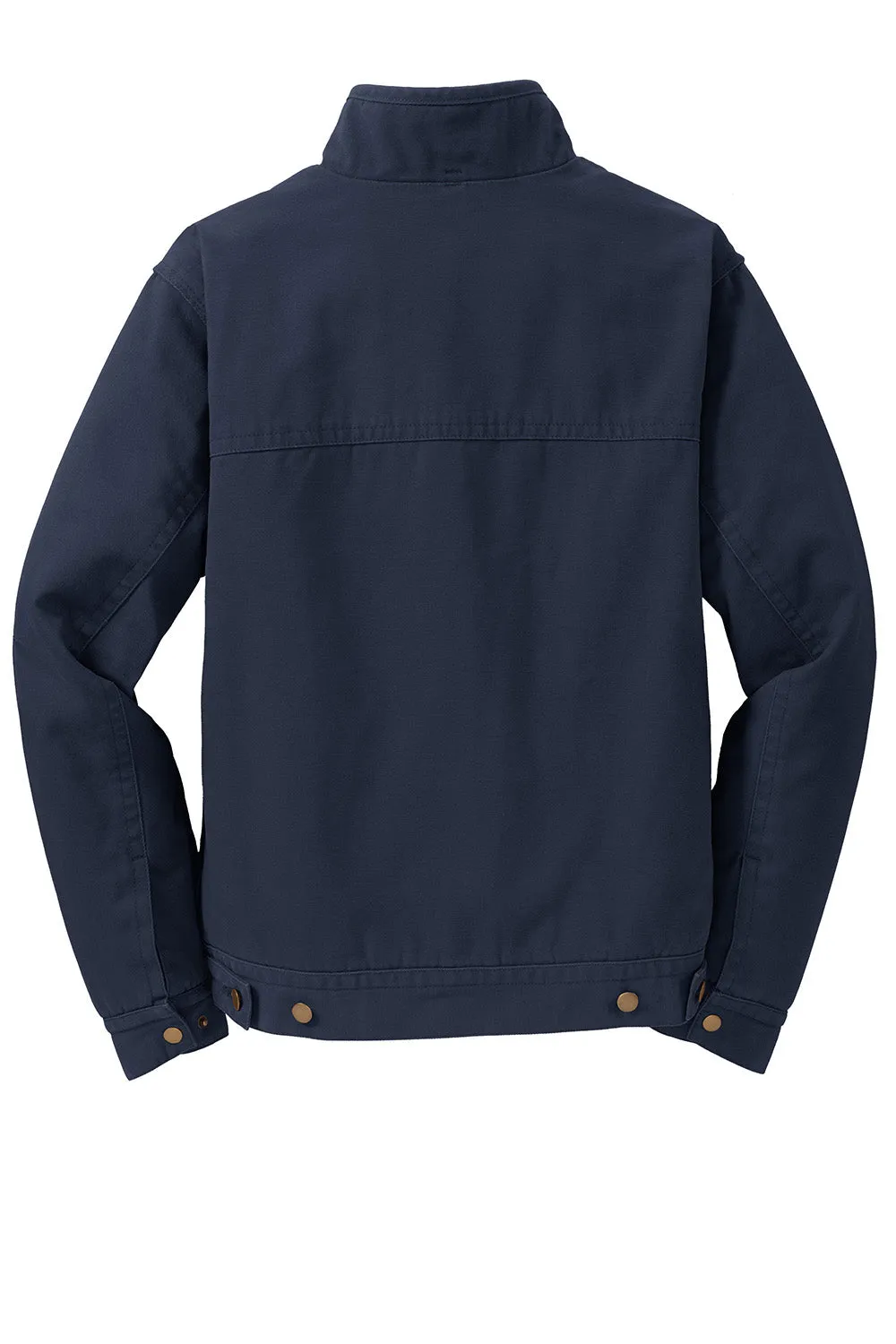 CornerStone Mens Duck Cloth Full Zip Jacket - Navy Blue