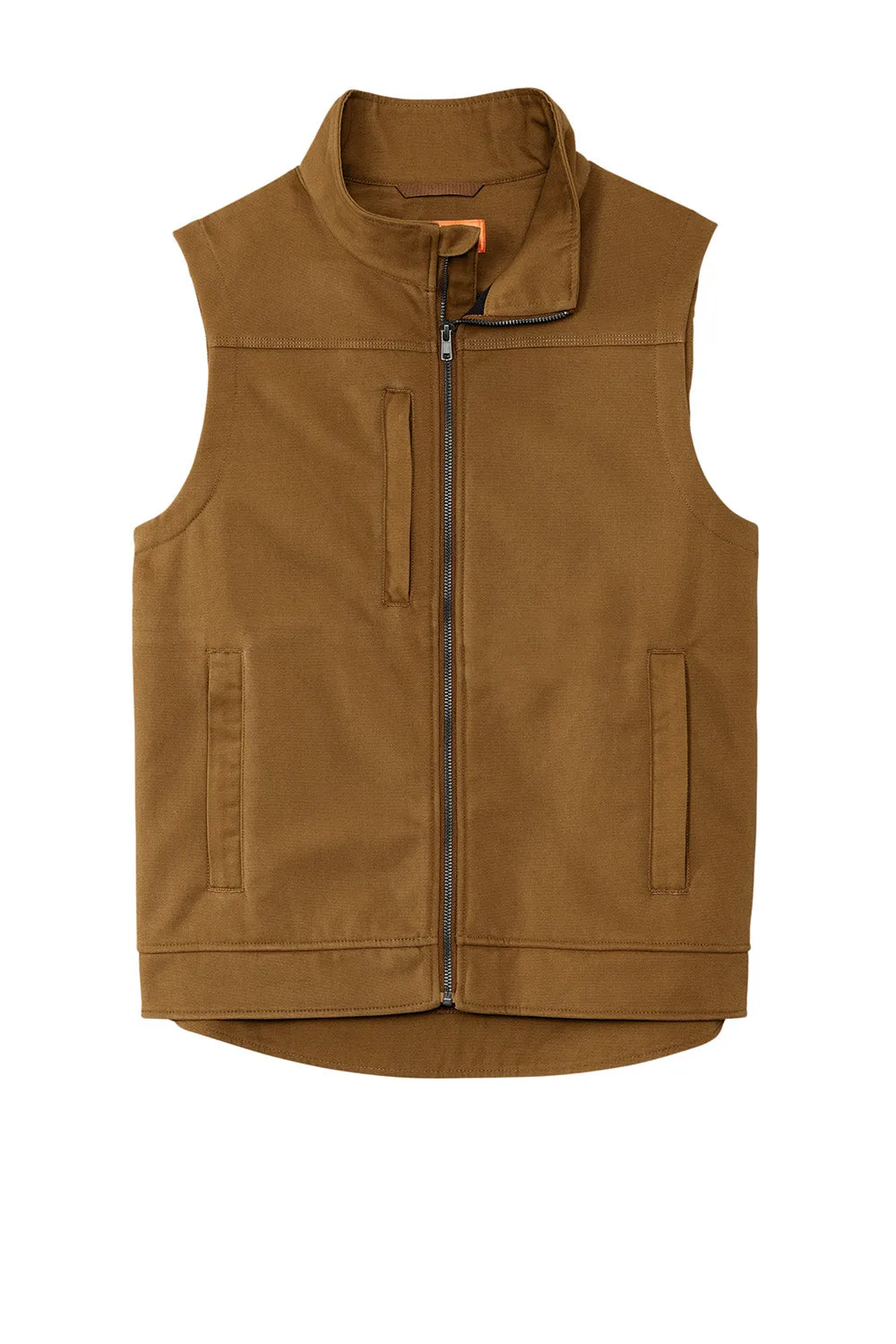 CornerStone Mens Duck Cloth Water Resistant Full Zip Vest - Duck Brown