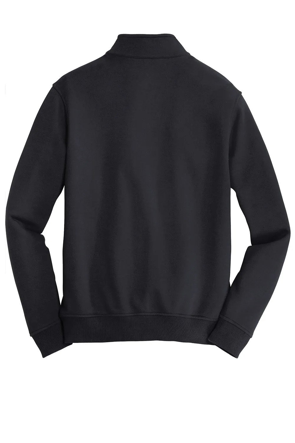 CornerStone Mens Fleece 1/4 Zip Sweatshirt w/ Pockets - Dark Navy Blue