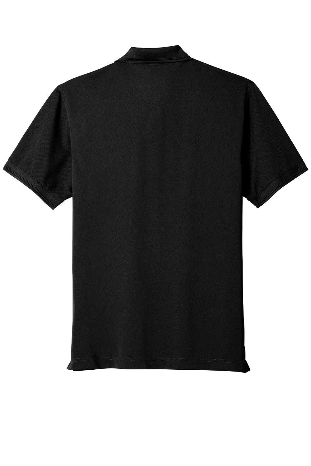 CornerStone Mens Industrial Moisture Wicking Short Sleeve Polo Shirt w/ Pocket - Black