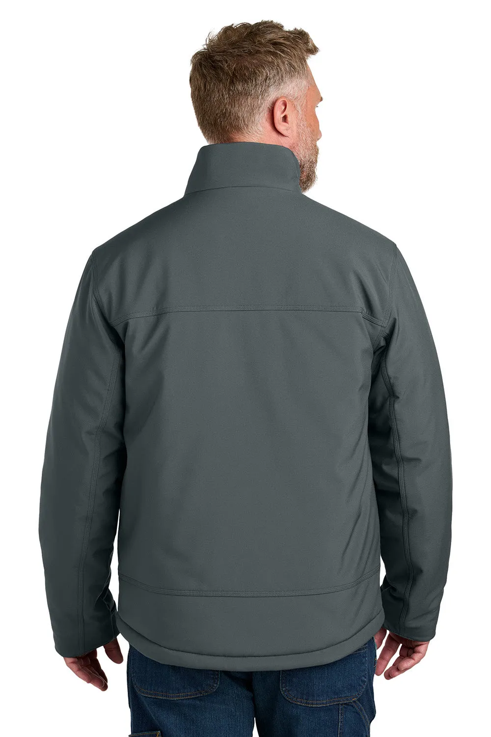 CornerStone Mens Insulated Workwear Soft Shell Full Zip Jacket - Iron Grey