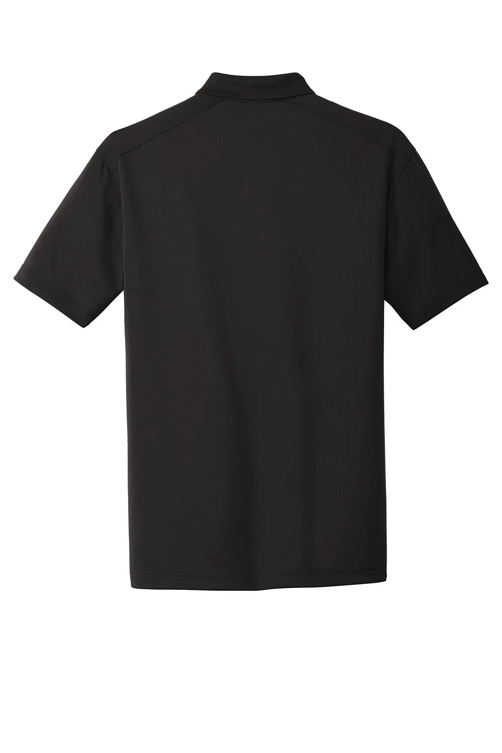 CornerStone Mens Select Moisture Wicking Short Sleeve Polo Shirt - Black