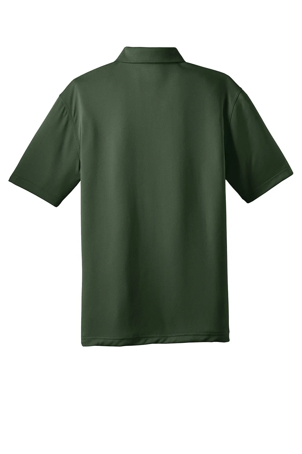 CornerStone Mens Select Moisture Wicking Short Sleeve Polo Shirt - Dark Green