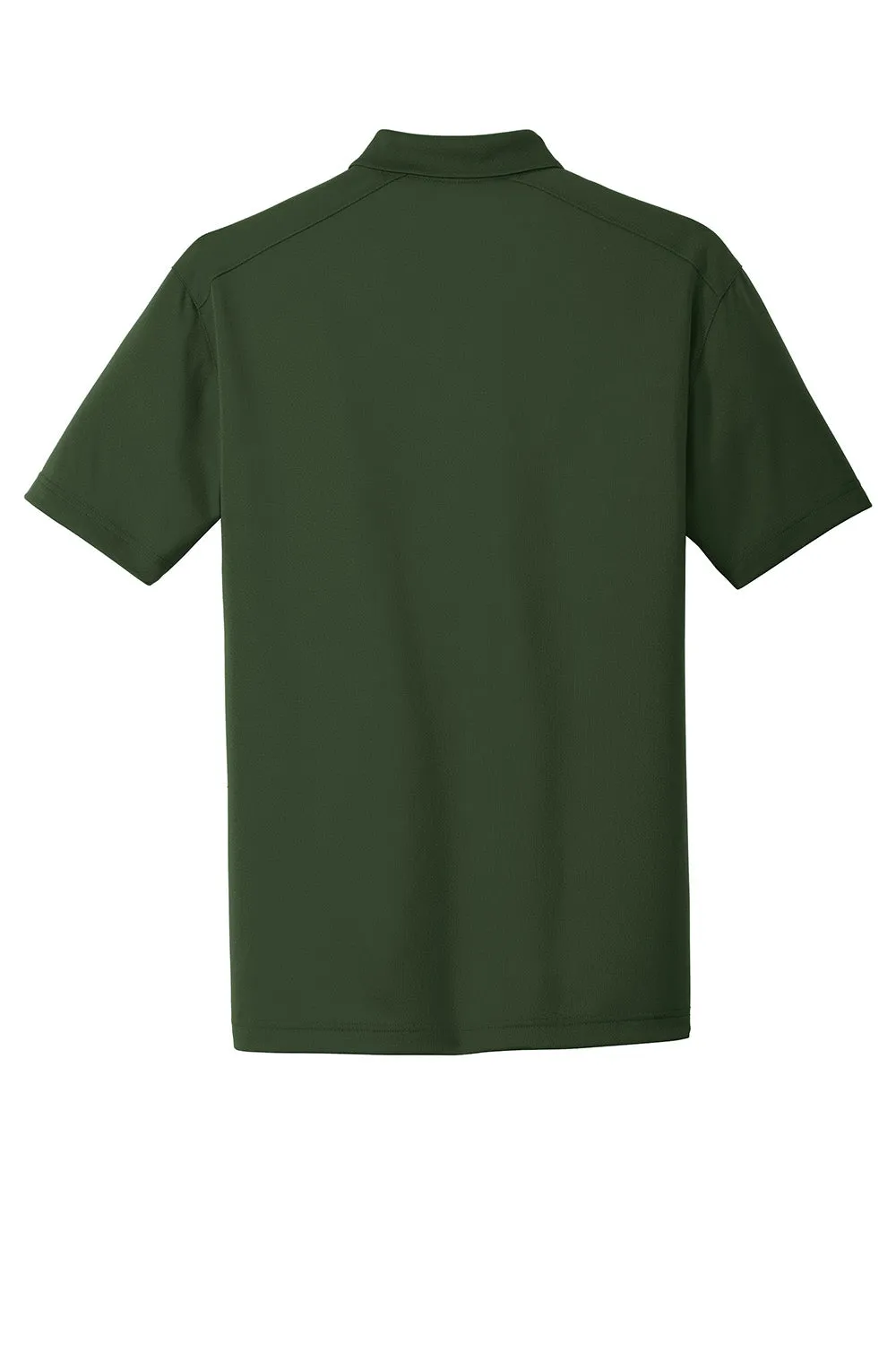 CornerStone Mens Select Moisture Wicking Short Sleeve Polo Shirt - Dark Green