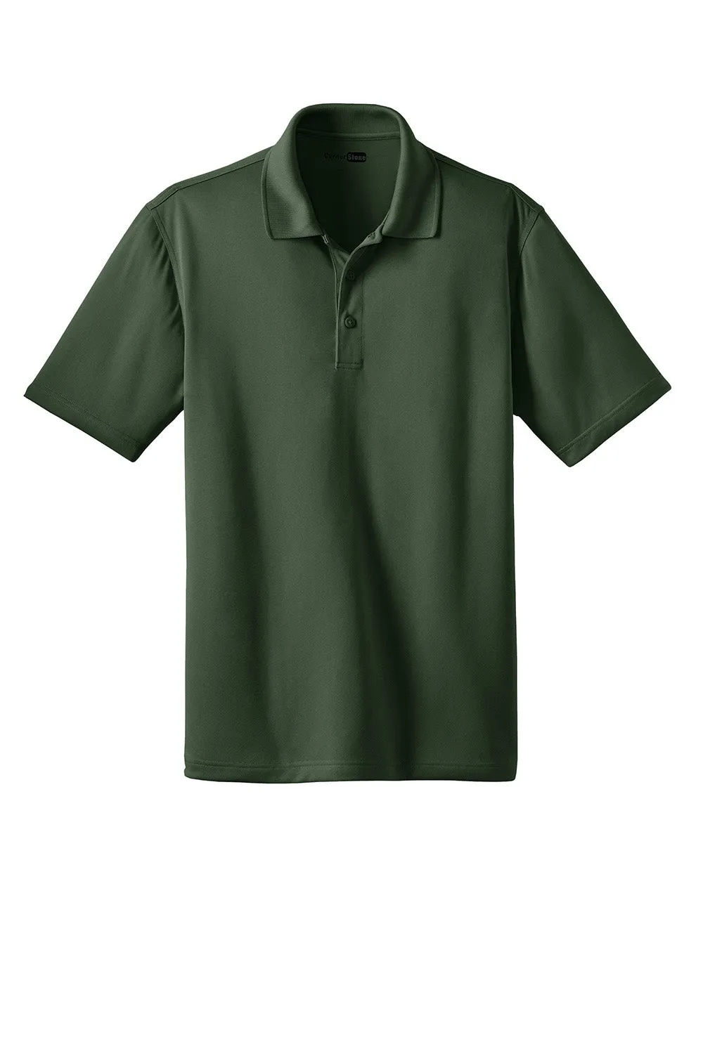 CornerStone Mens Select Moisture Wicking Short Sleeve Polo Shirt - Dark Green