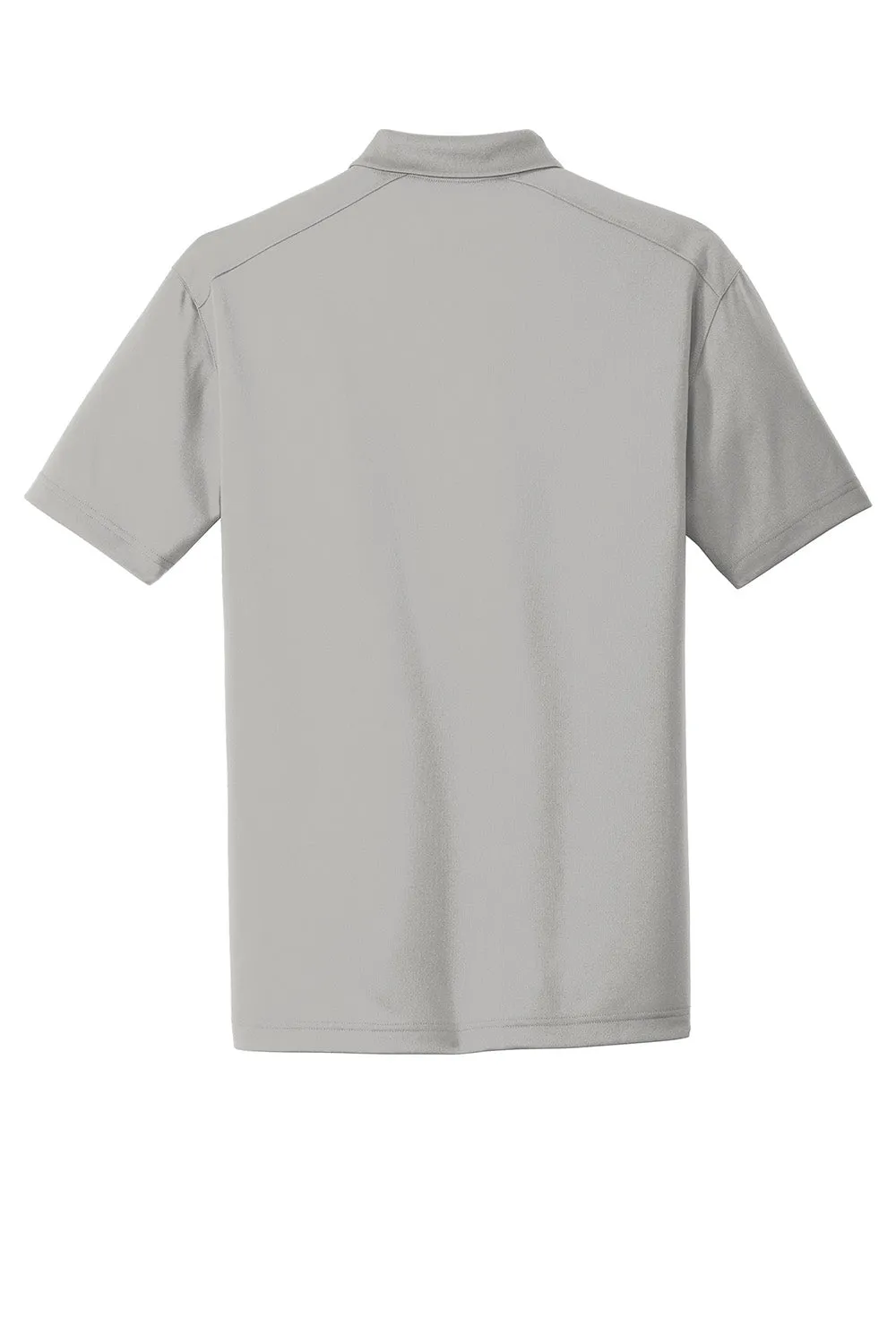 CornerStone Mens Select Moisture Wicking Short Sleeve Polo Shirt - Light Grey