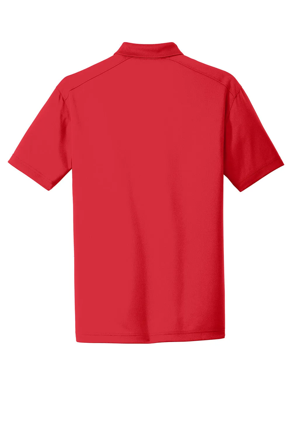 CornerStone Mens Select Moisture Wicking Short Sleeve Polo Shirt - Red