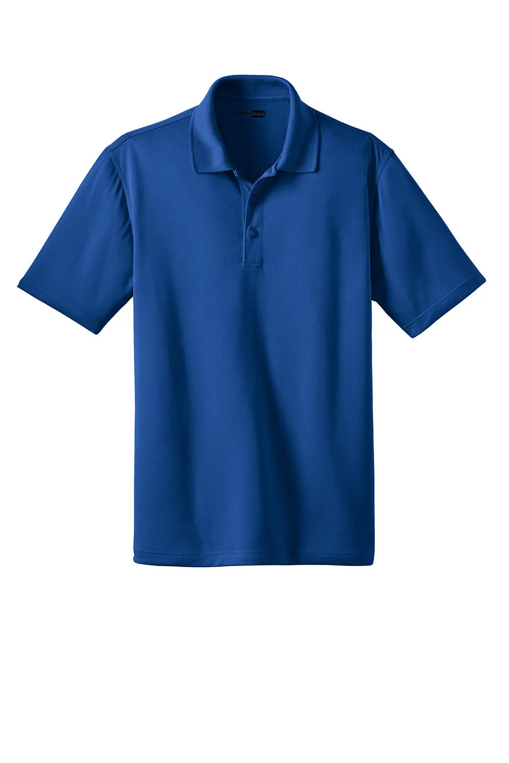 CornerStone Mens Select Moisture Wicking Short Sleeve Polo Shirt - Royal Blue