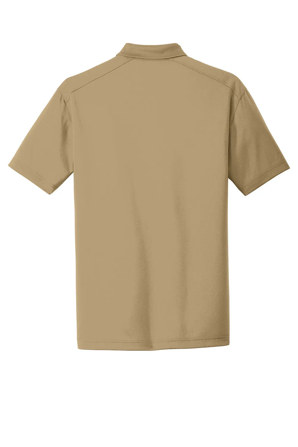 CornerStone Mens Select Moisture Wicking Short Sleeve Polo Shirt - Tan