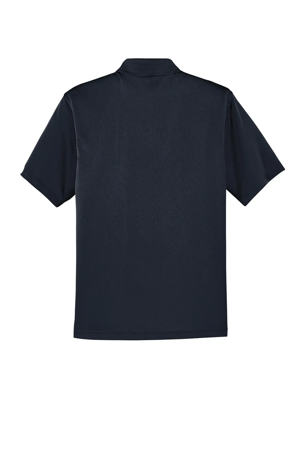 CornerStone Mens Select Moisture Wicking Short Sleeve Polo Shirt w/ Pocket - Dark Navy Blue