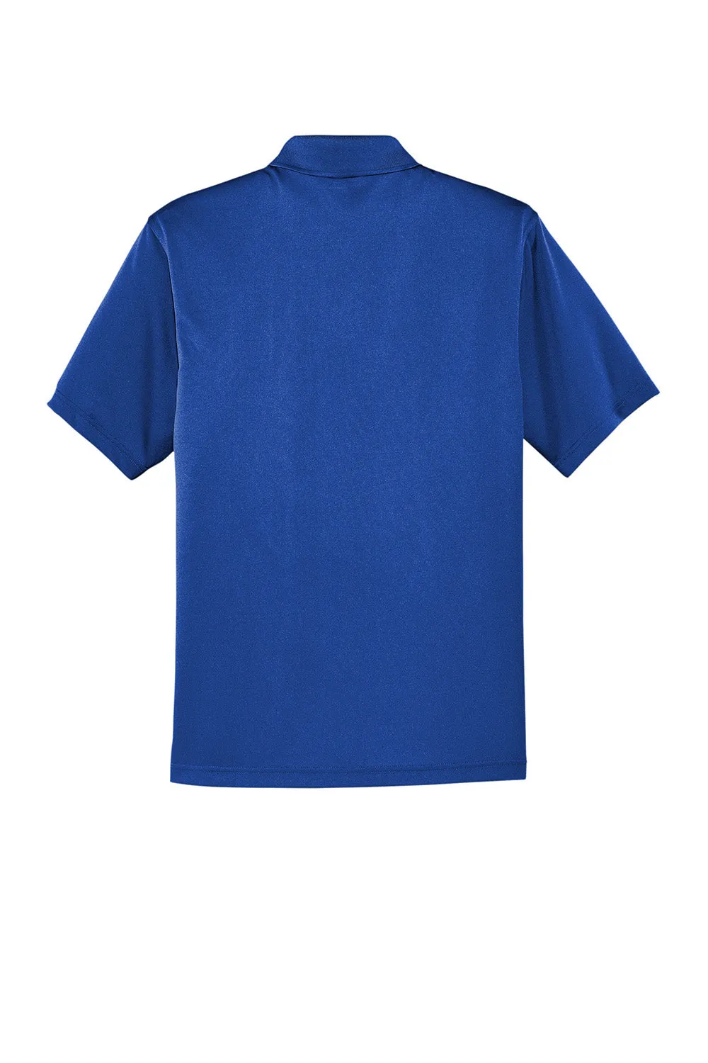 CornerStone Mens Select Moisture Wicking Short Sleeve Polo Shirt w/ Pocket - Royal Blue