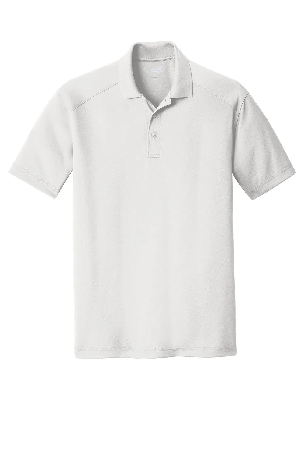 CornerStone Mens Select Moisture Wicking Short Sleeve Polo Shirt - White