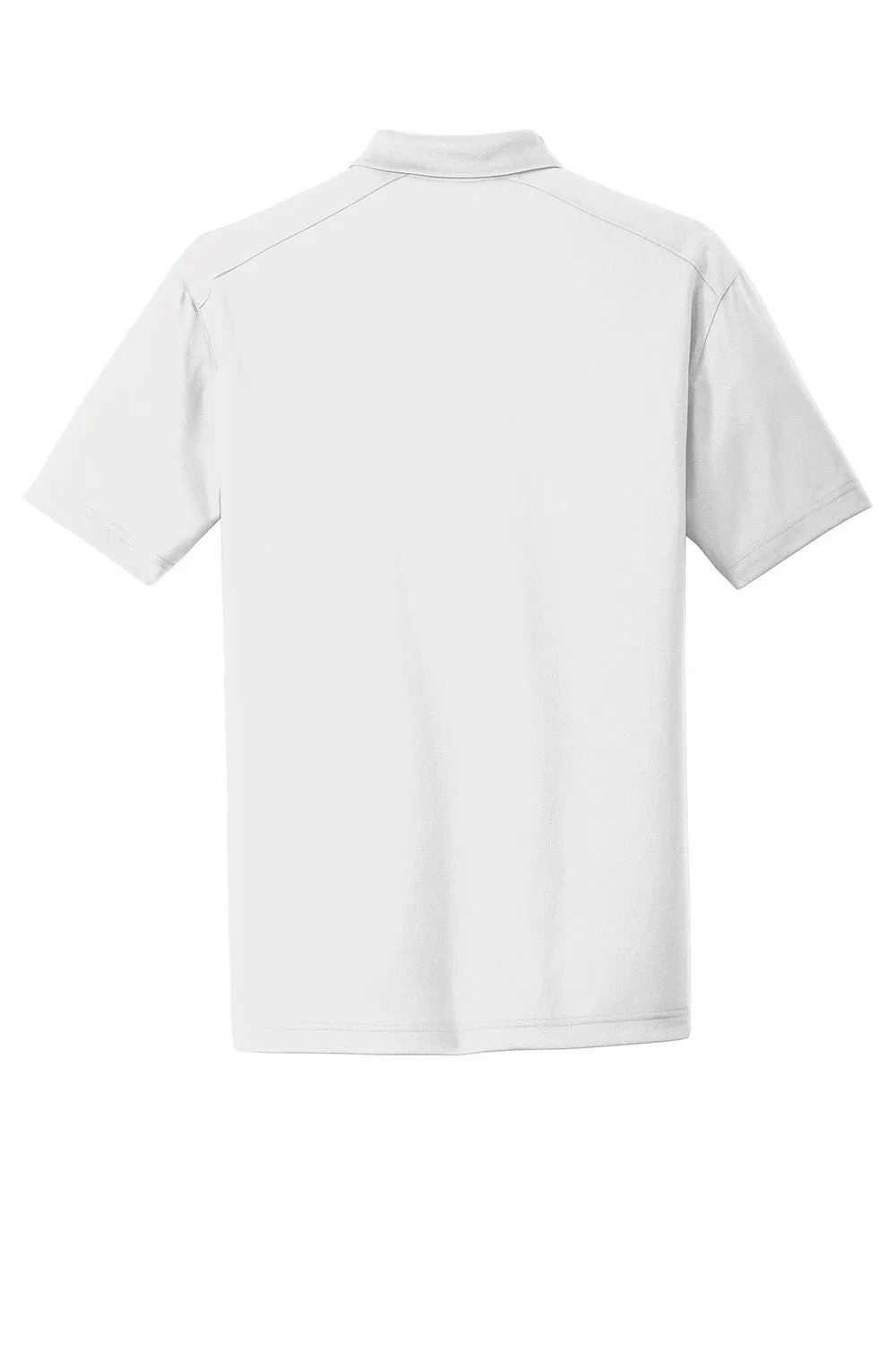 CornerStone Mens Select Moisture Wicking Short Sleeve Polo Shirt - White