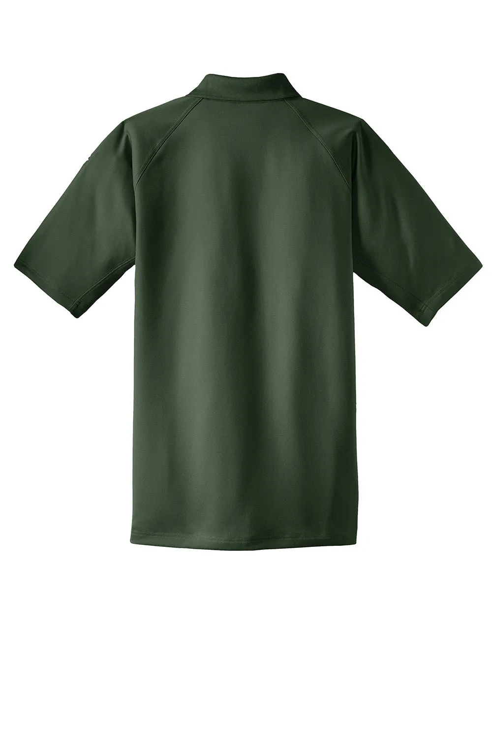 CornerStone Mens Select Tactical Moisture Wicking Short Sleeve Polo Shirt - Dark Green