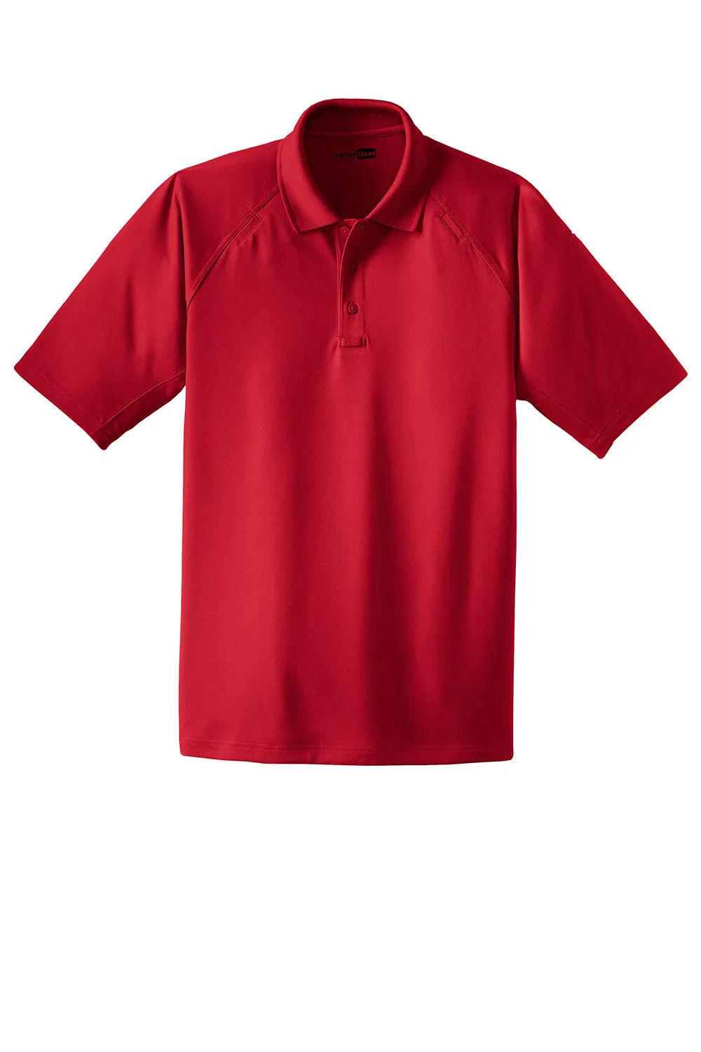 CornerStone Mens Select Tactical Moisture Wicking Short Sleeve Polo Shirt - Red