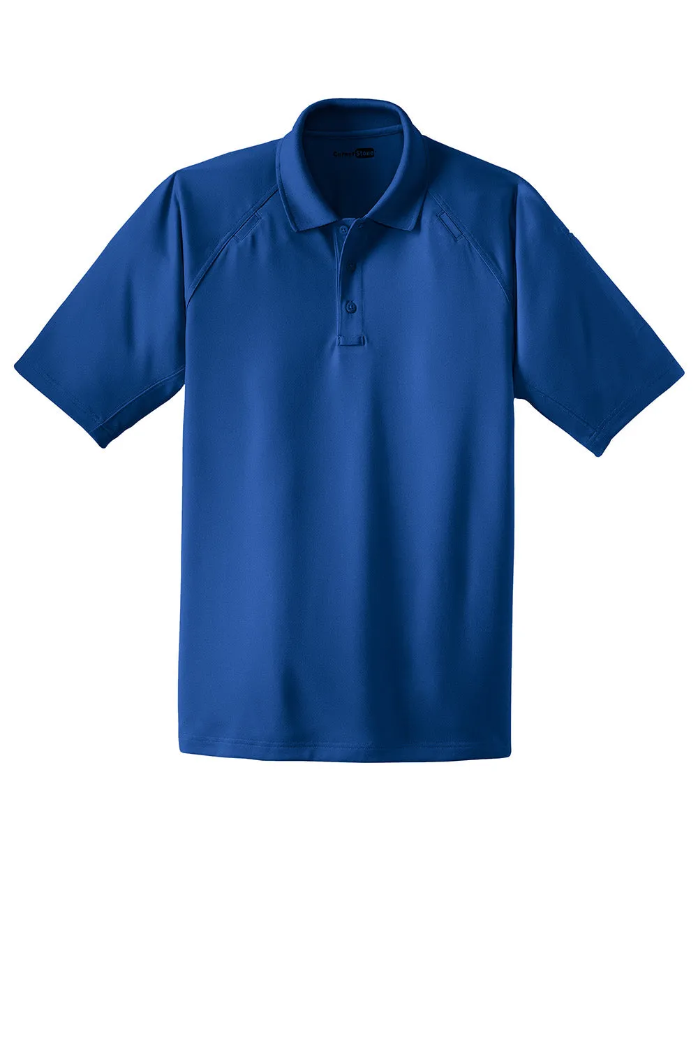 CornerStone Mens Select Tactical Moisture Wicking Short Sleeve Polo Shirt - Royal Blue