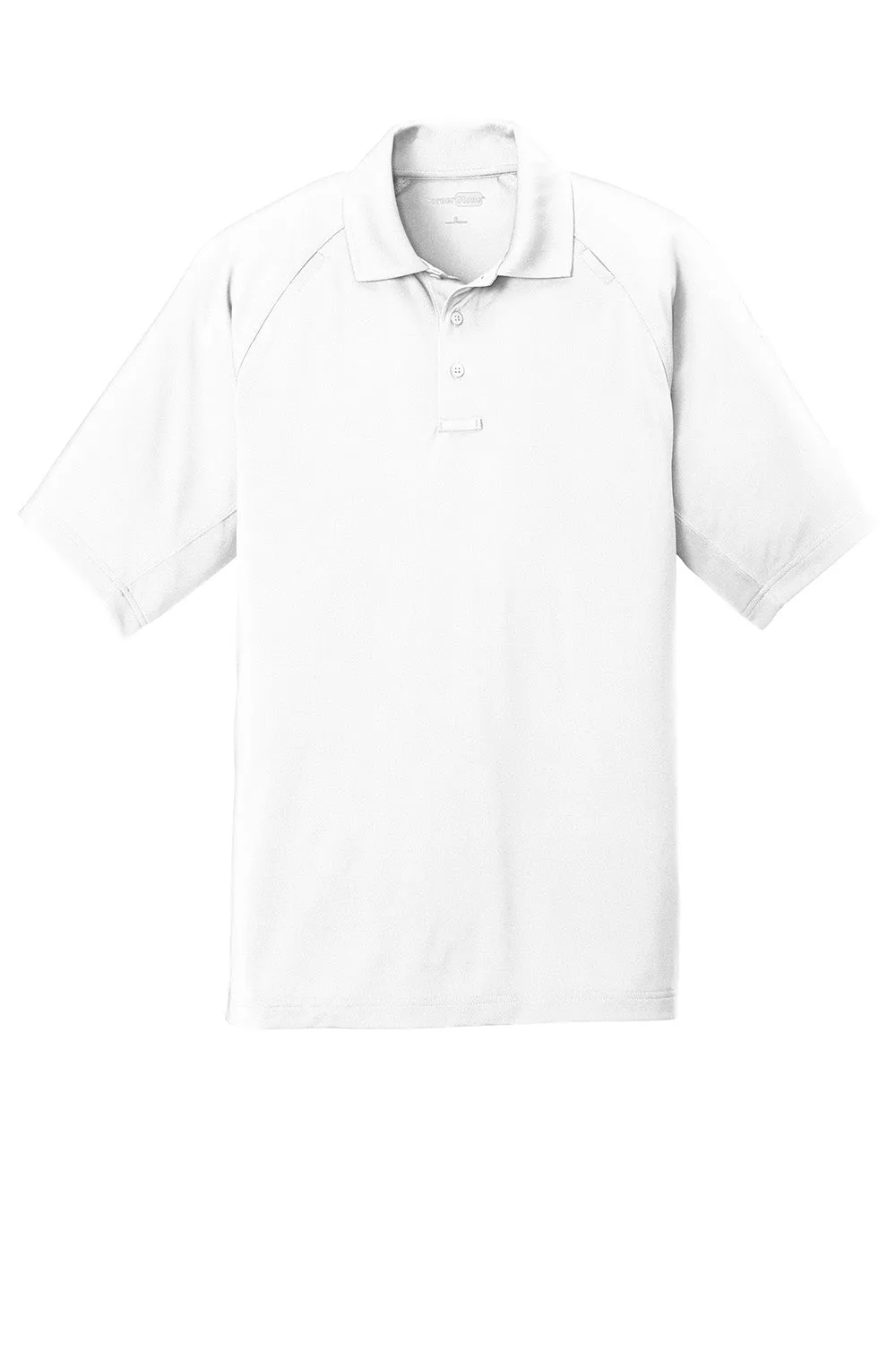 CornerStone Mens Select Tactical Moisture Wicking Short Sleeve Polo Shirt - White