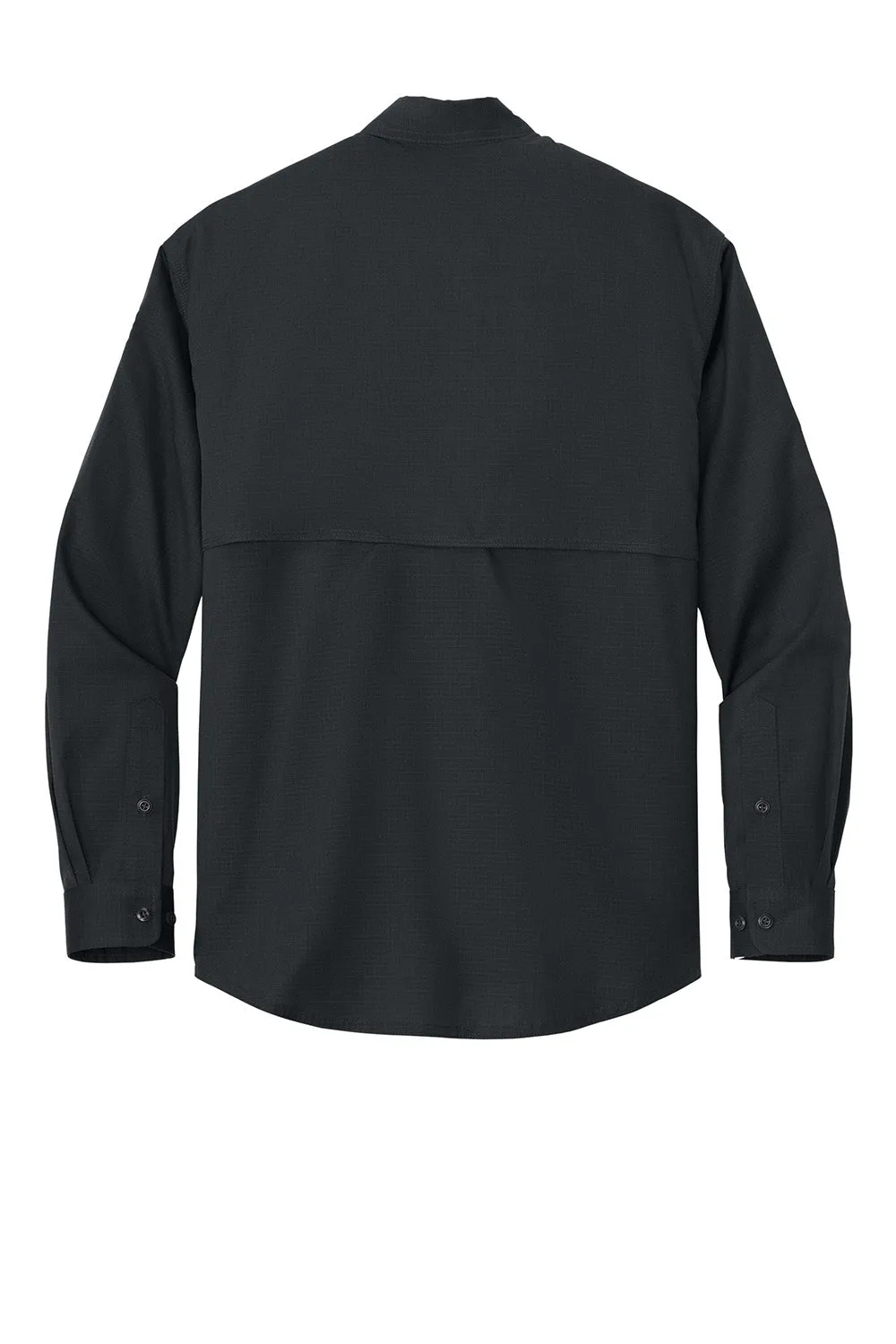 CornerStone Mens Select Tactical Stain Resistant Long Sleeve Button Down Shirt w/ Pockets - Echo Steel Grey