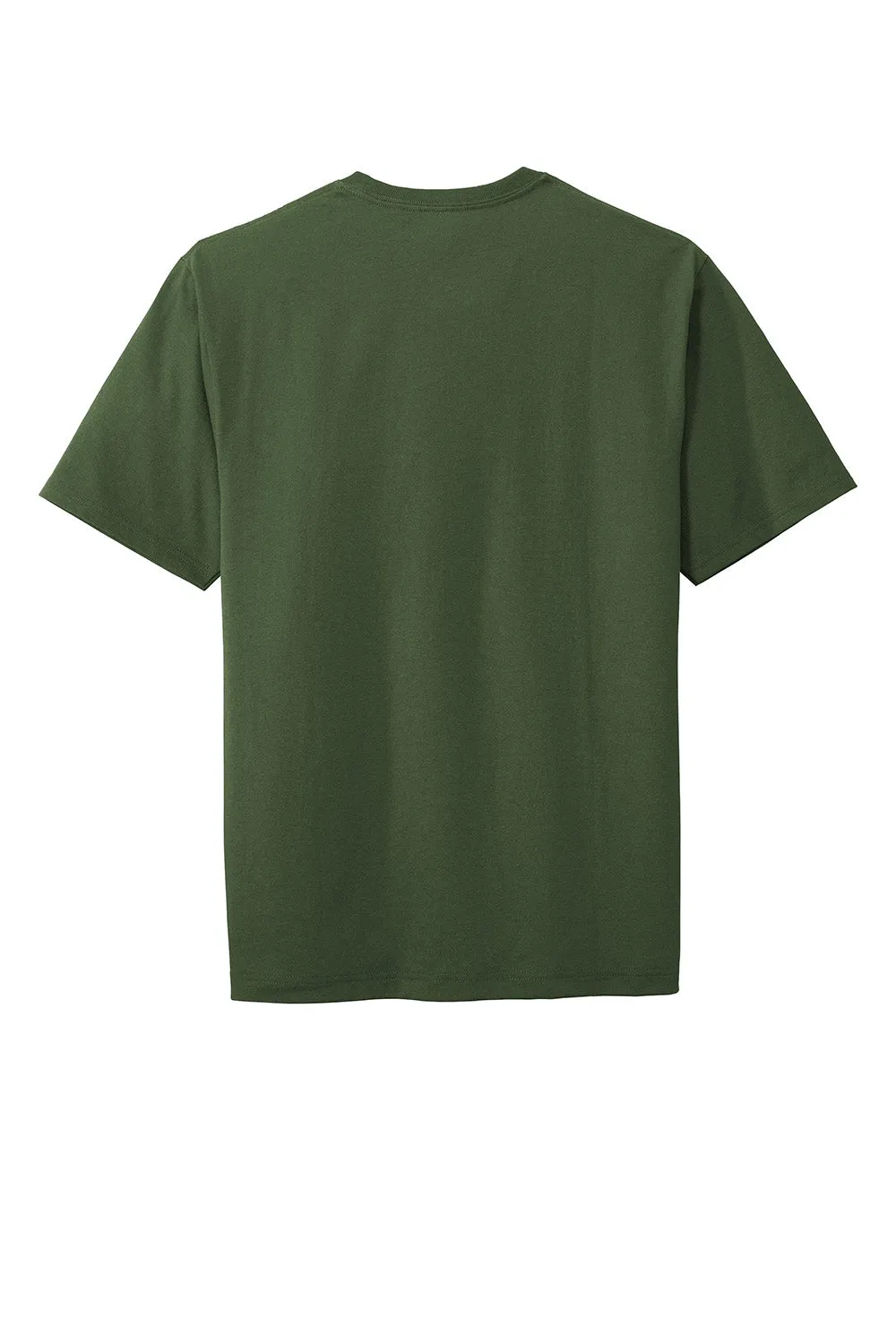 CornerStone Mens Short Sleeve Crewneck T-Shirt w/ Pocket - Dark Green - Closeout