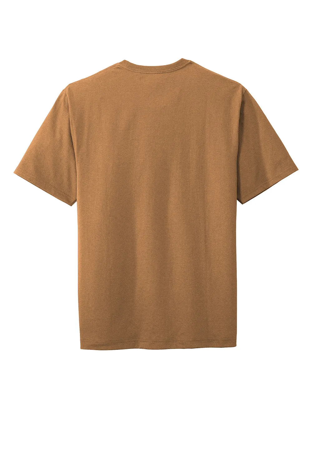CornerStone Mens Short Sleeve Crewneck T-Shirt w/ Pocket - Duck Brown - Closeout