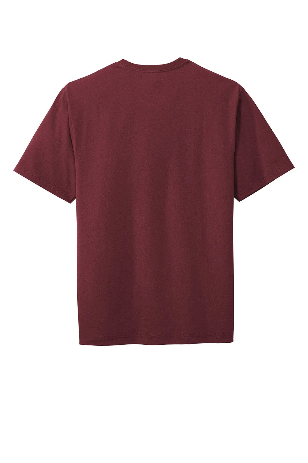 CornerStone Mens Short Sleeve Crewneck T-Shirt w/ Pocket - Maroon - Closeout