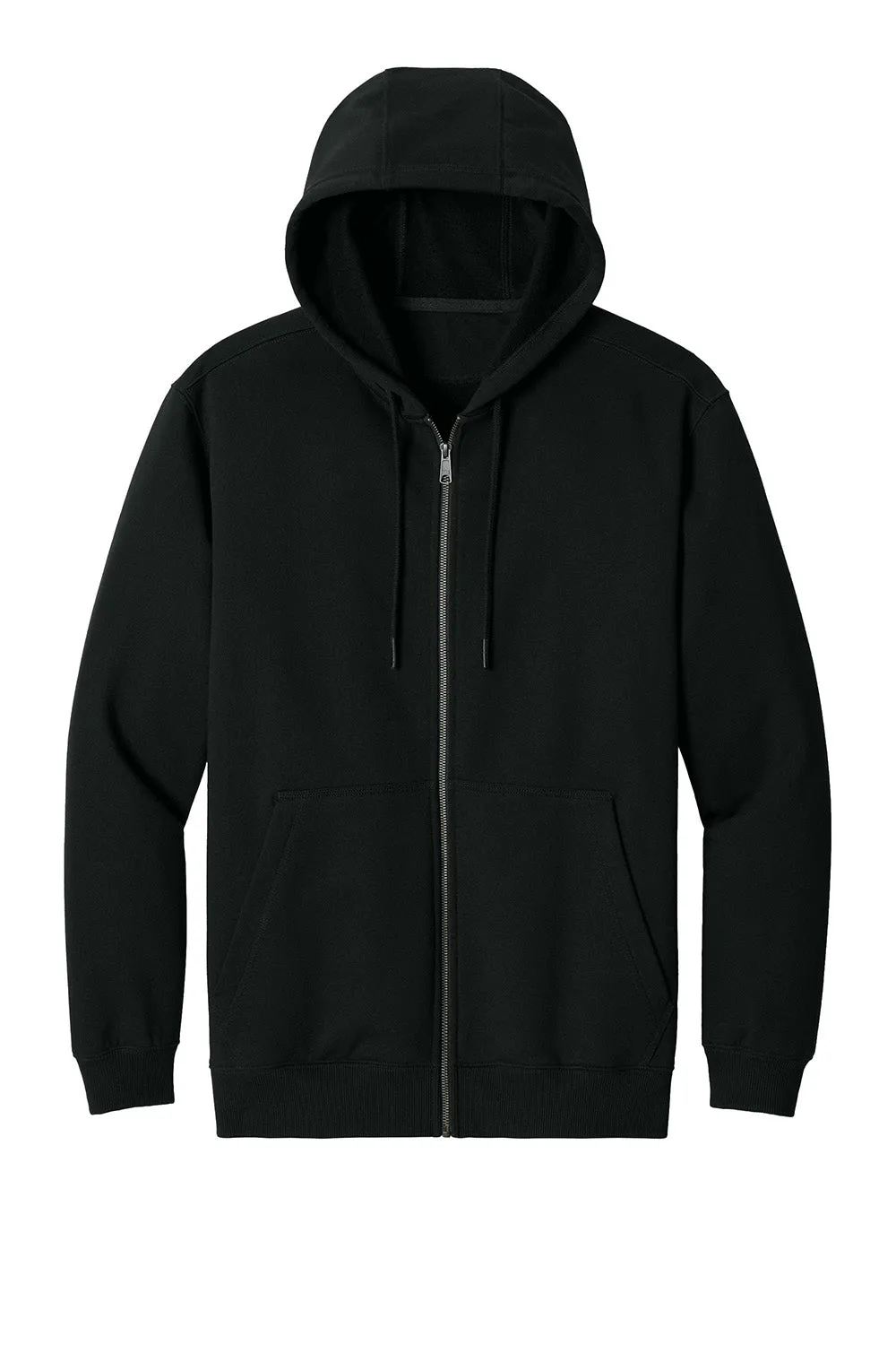 CornerStone Mens Tough Fleece Full Zip Hooded Sweatshirt Hoodie w/ Pockets - Black